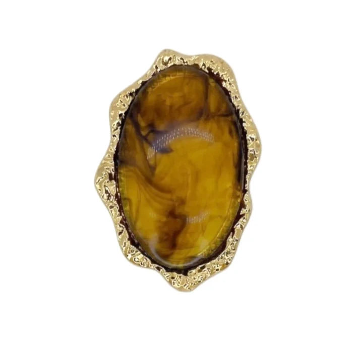 Abstract Oval Stone Buckles