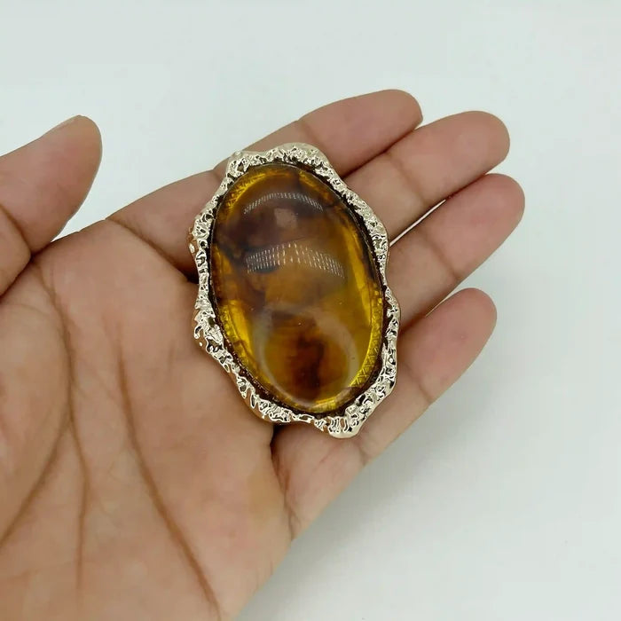 Abstract Oval Stone Buckles