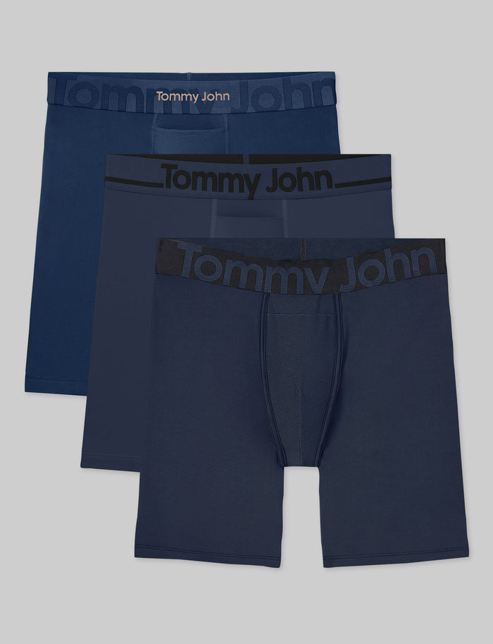 Active Combo Boxer Brief 8" (3-Pack)::Dress Blues