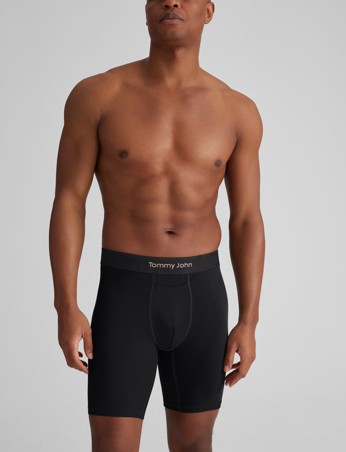 Active Combo Boxer Brief 8" (3-Pack)::Black