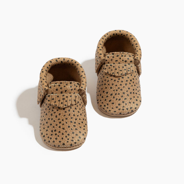 Almond Speckles Moccasin Baby Shoe - Babies in Bloom
