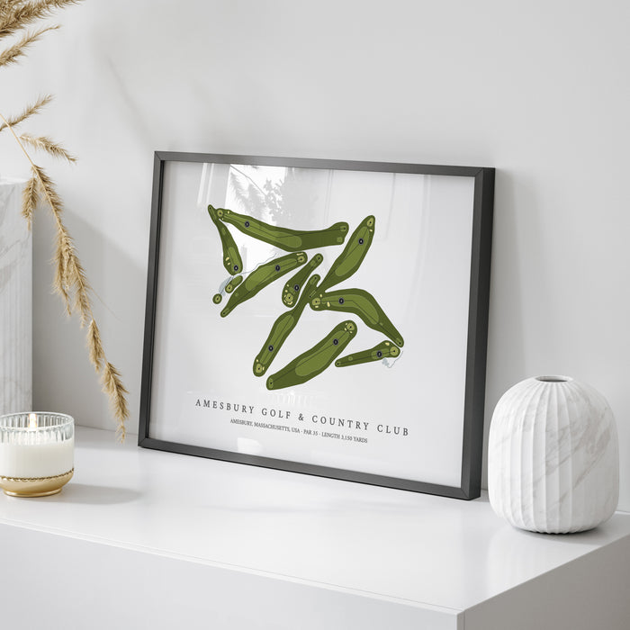 Amesbury Golf & Country Club | Golf Course Map | On Table