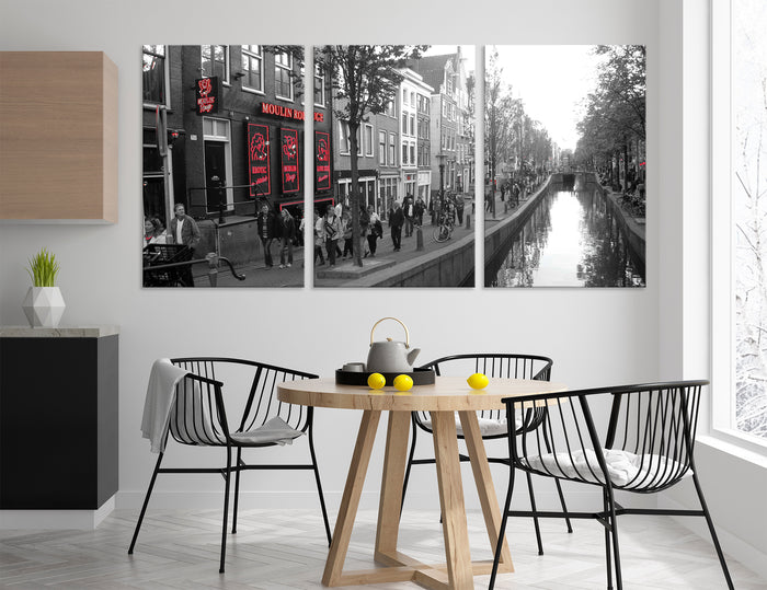 Amsterdam BW Canvas Print #9064
