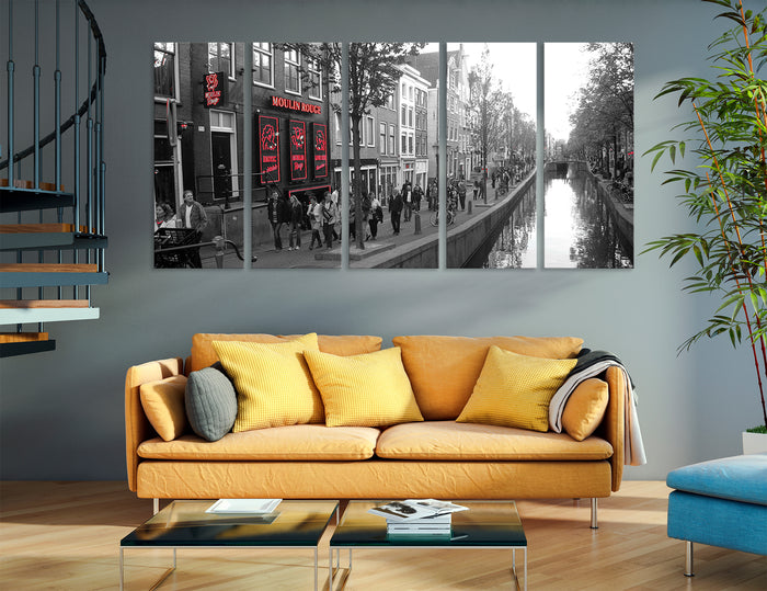 Amsterdam BW Canvas Print #9064
