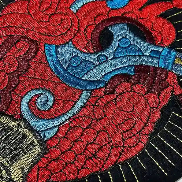 Anatomical Heart with Scroll Hot-Fix Patch