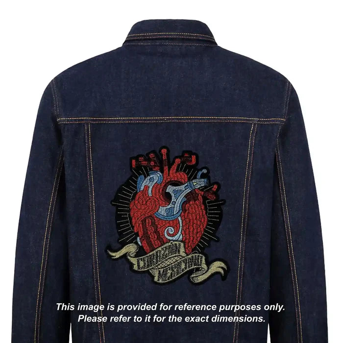 Anatomical Heart with Scroll Hot-Fix Patch