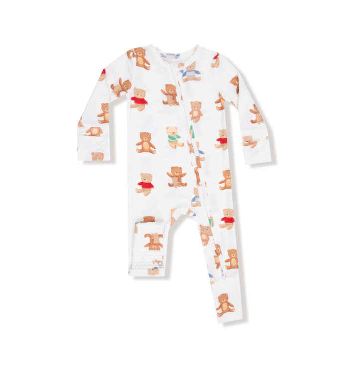 Angel Dear - 2 Way Zipper Romper - Teddy Bears