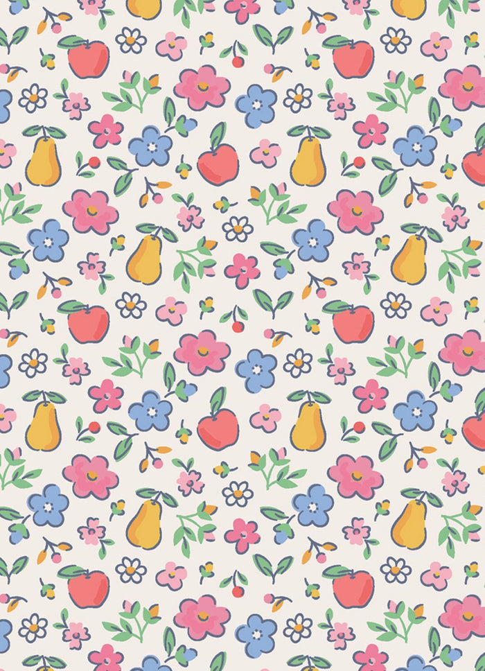 Angel Dear - Smocked Romper - Fall Fruit Floral