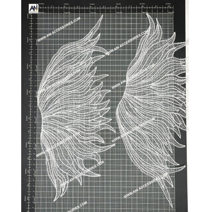 Angel Wing Patch with Buttons & Collar Tips | Combo Set