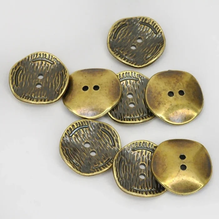 Antique Gold ABS Plastic Buttons