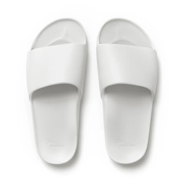 White Archies Arch support slides angle 01