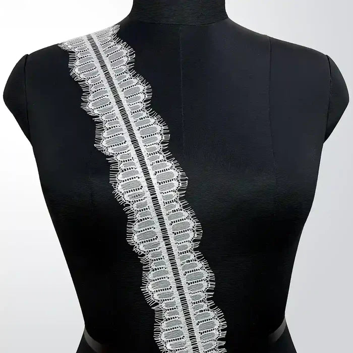 Arched Pillar Eyelash Lace Trim | SKU-GD-93