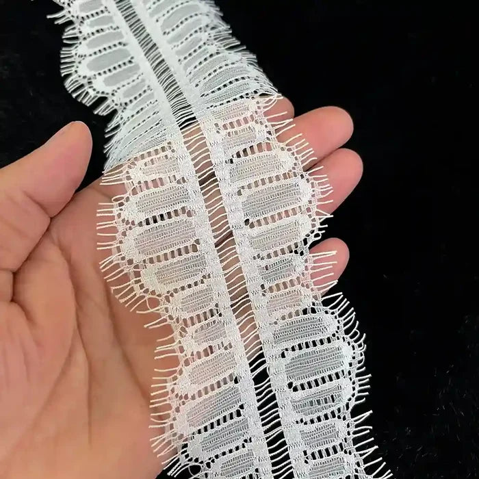 Arched Pillar Eyelash Lace Trim | SKU-GD-93