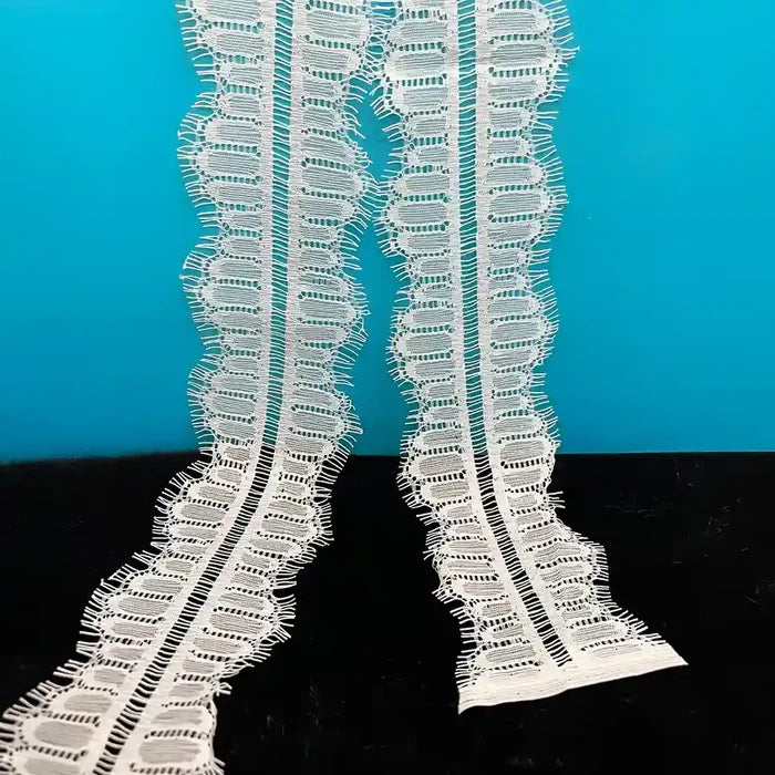 Arched Pillar Eyelash Lace Trim | SKU-GD-93