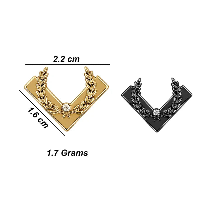 Arrowhead Rhinestone Collar Tip