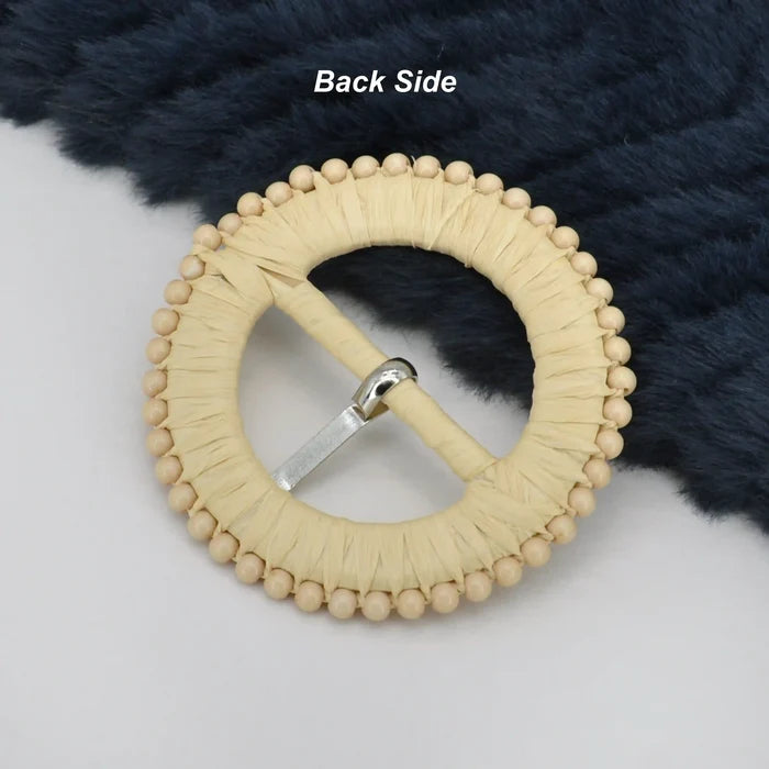 Artisan Boho Aesthetic Raffia Buckle