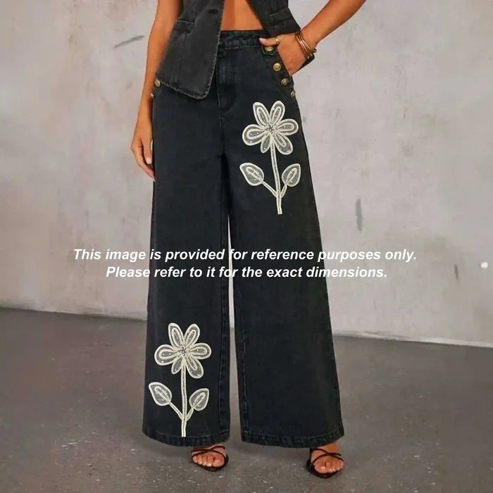 Artisanal Pearl-Encrusted Long-Stem Blossom