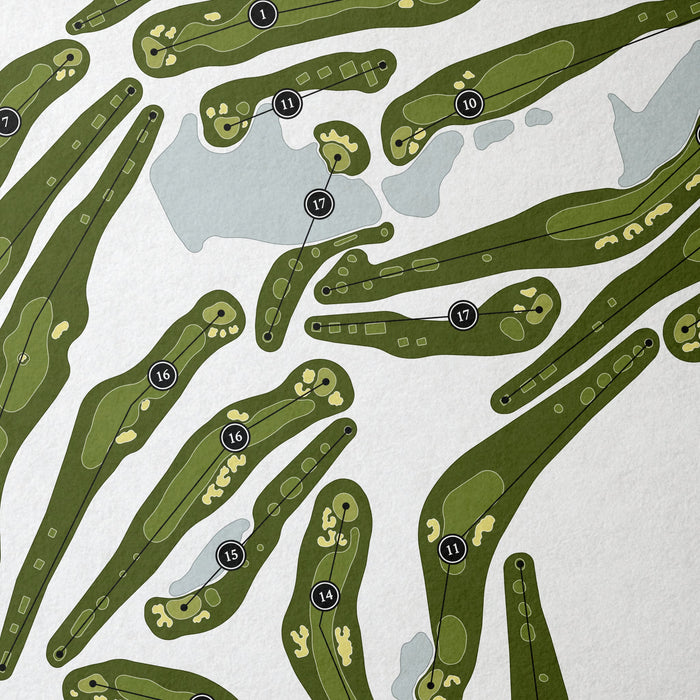 Atlanta Athletic Club | Golf Course Map | Close Up