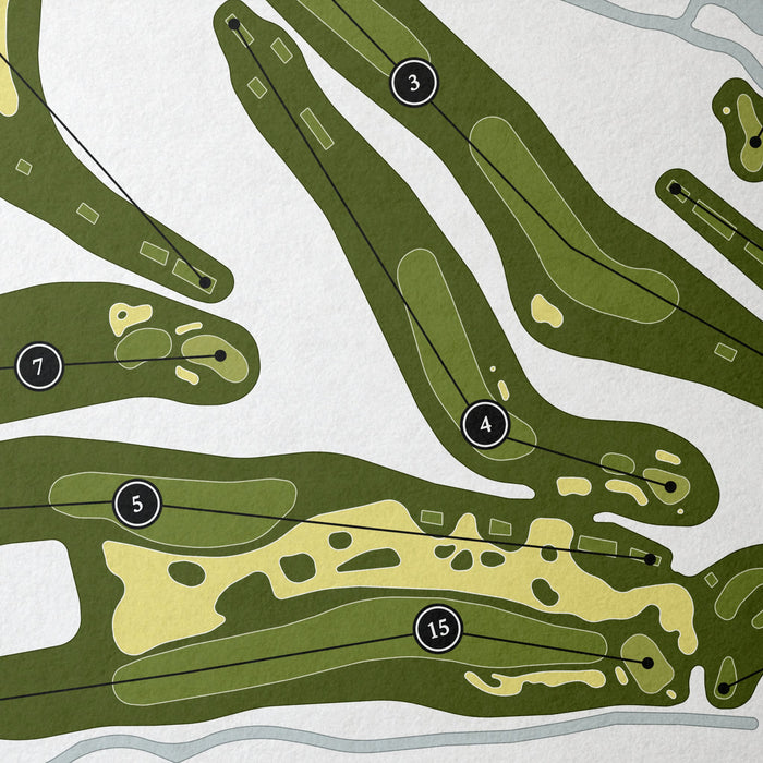 Atlanta National Golf Club | Golf Course Map | Close Up