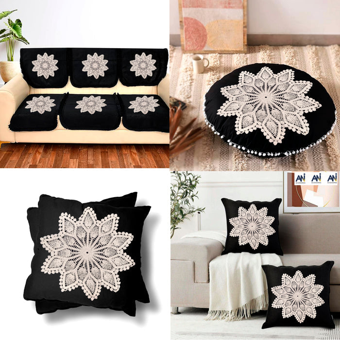 Attractive Design Crochet Cotton Sew Patch