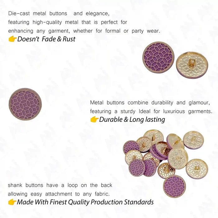 Aurelian Net Metal Button | 18mm(28L) & 21mm(31L)