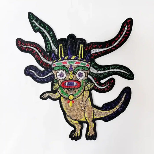 Aztec Axolotl Warrior Patch | SKU_P-1
