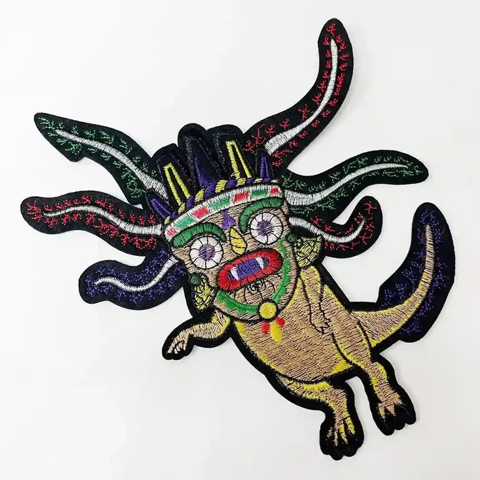 Aztec Axolotl Warrior Patch | SKU_P-1