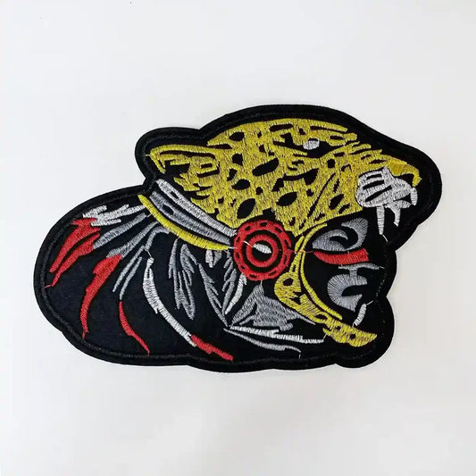 Aztec Jaguar Warrior Head Patch