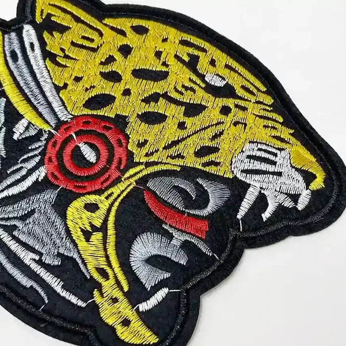 Aztec Jaguar Warrior Head Patch
