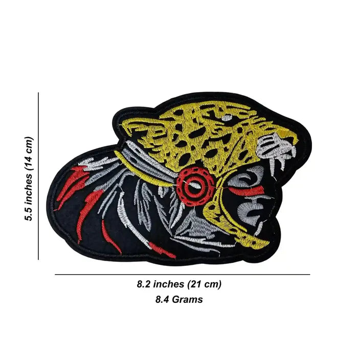 Aztec Jaguar Warrior Head Patch