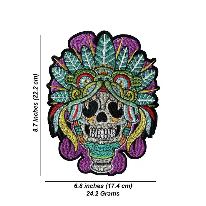 Aztec Priest Ceremonial Skull Hot Fix Patch