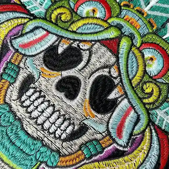 Aztec Priest Ceremonial Skull Hot Fix Patch