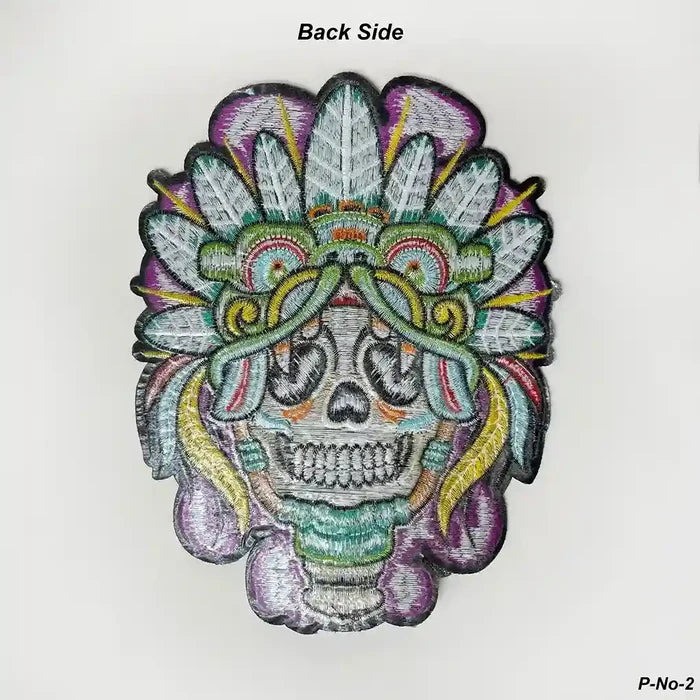 Aztec Priest Ceremonial Skull Hot Fix Patch