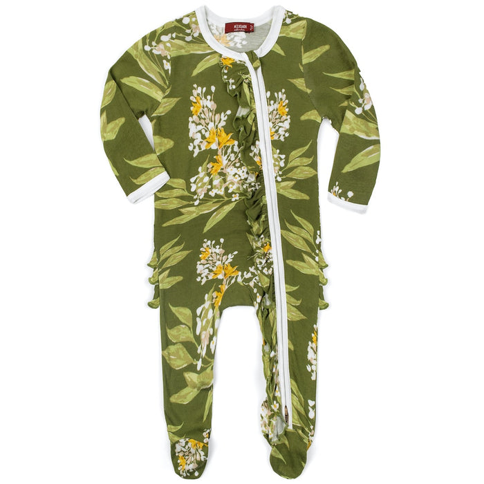 0-3m / Green Floral