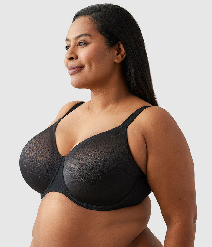 Back Appeal® H-K Cup Underwire Bra Black