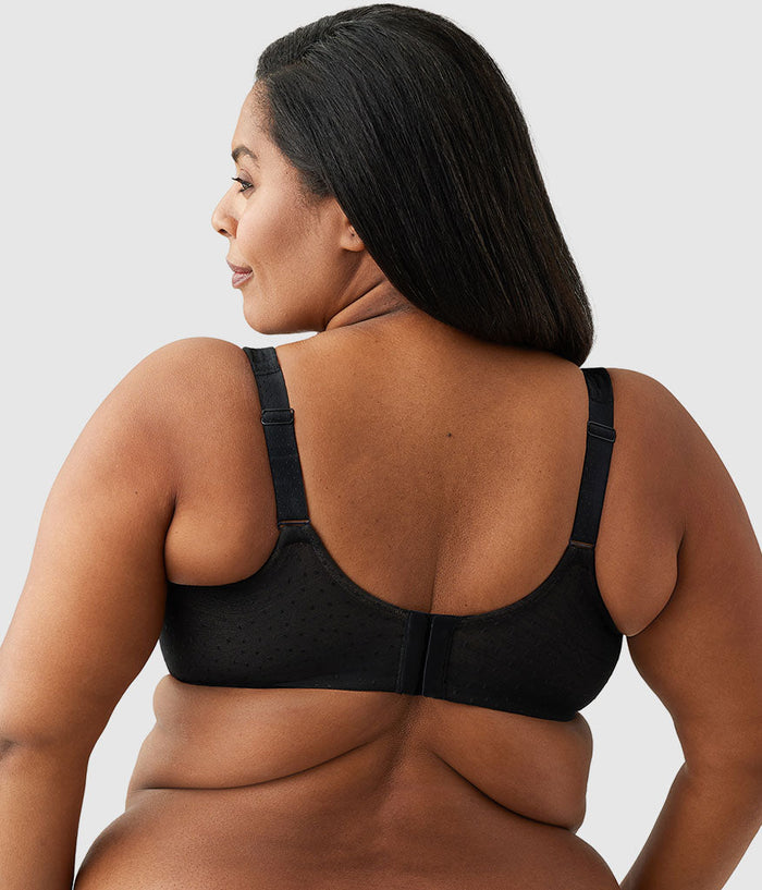 Back Appeal® H-K Cup Underwire Bra Black