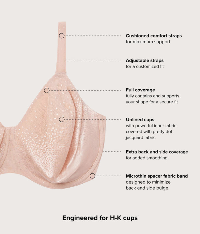 Back Appeal® H-K Cup Underwire Bra Rose Dust