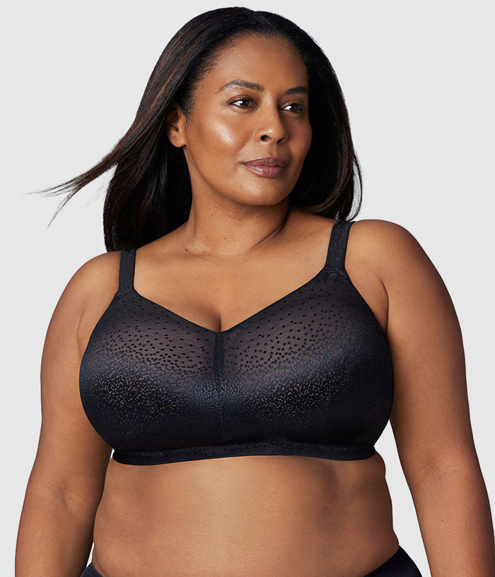 Back Appeal® H-K Cup Wire Free Bra Black