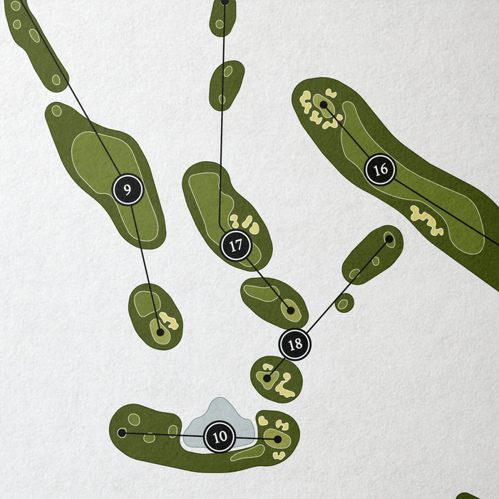 Balsam Mountain Preserve | Golf Course Map | Close Up