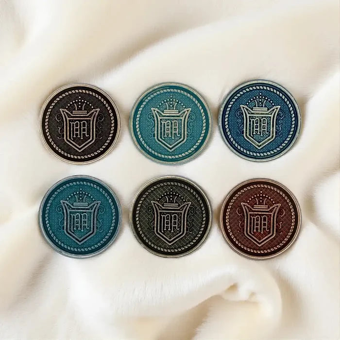 Baroque Engraved Metal Buttons | 18mm(28L) & 22mm(35L)