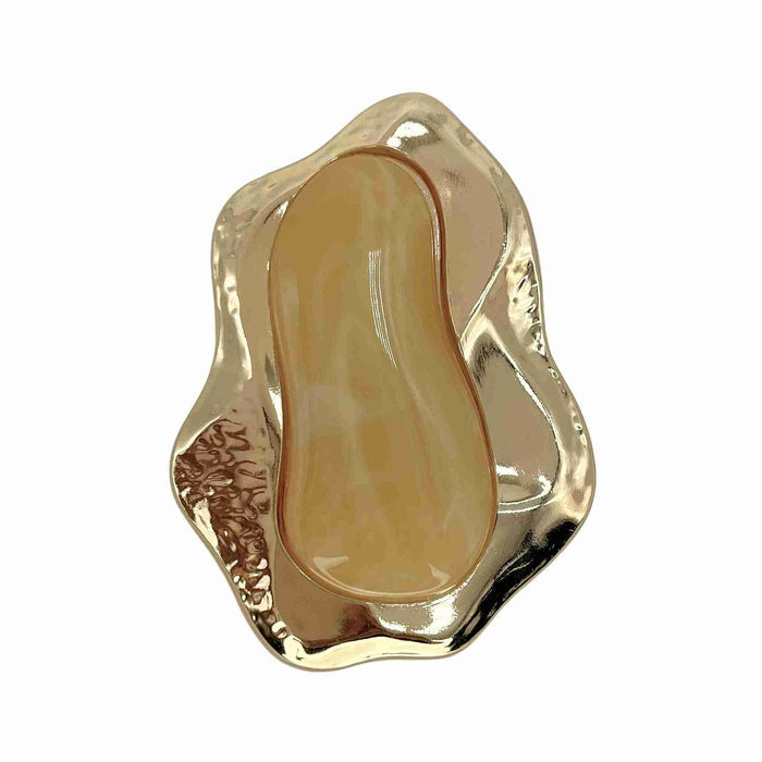 Baroque Nugget Resin Marble Buckle