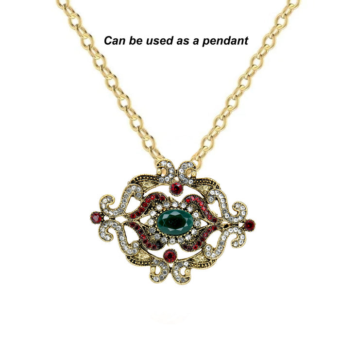 Baroque Revival Brooch Pin