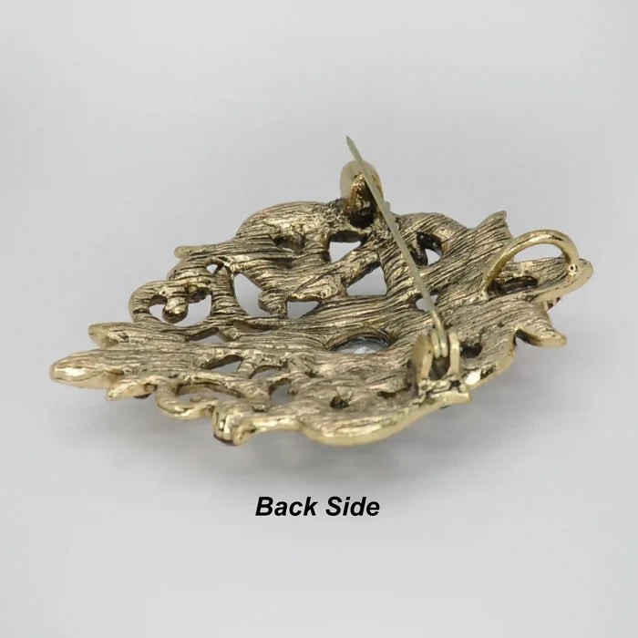 Baroque Revival Cross Brooch