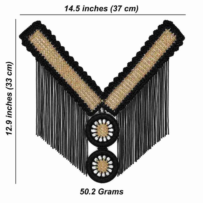 Beaded Neckline & Upper Bodice Yoke Patch