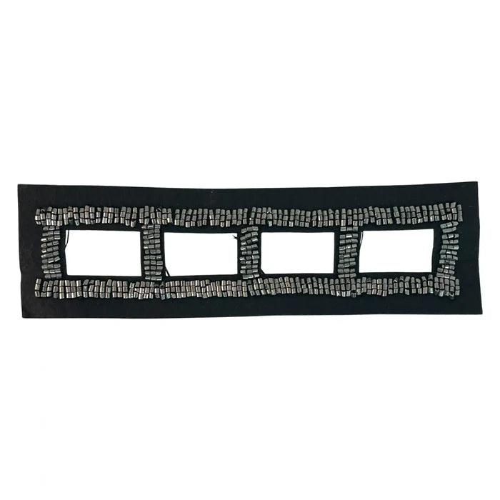 Beaded V-Neckline Applique