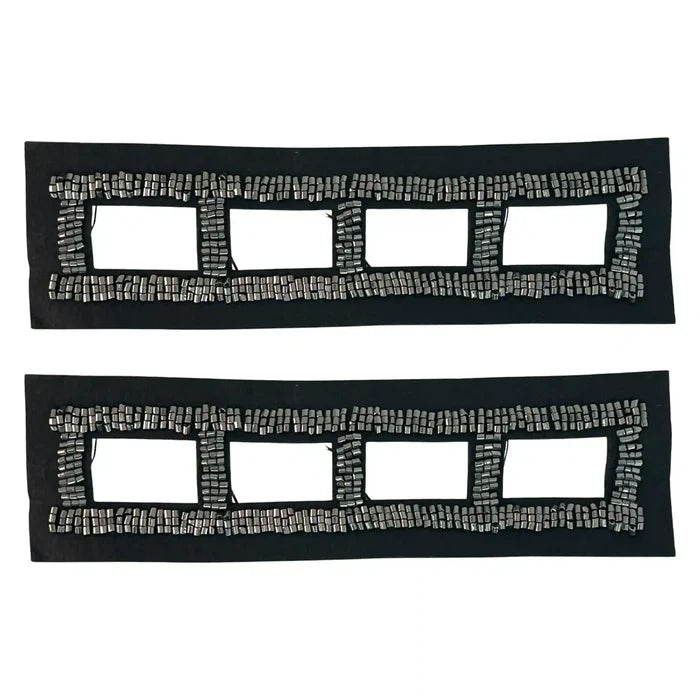 Beaded V-Neckline Applique