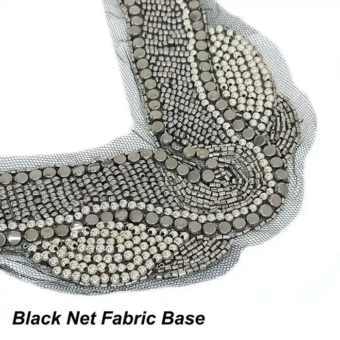 Beaded V-Neckline Applique