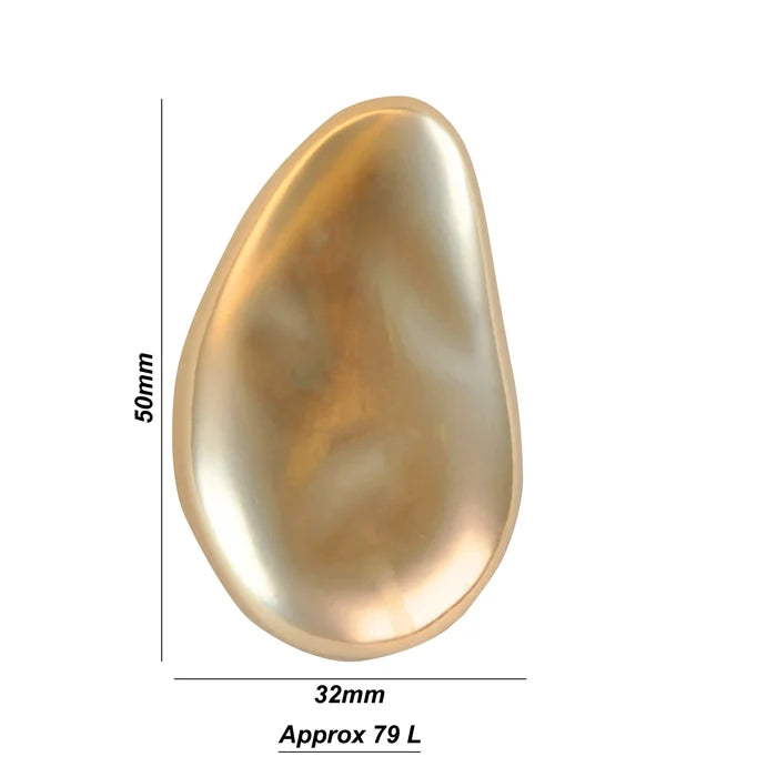 Bean Inspired Metal Button | 50mm(79L)