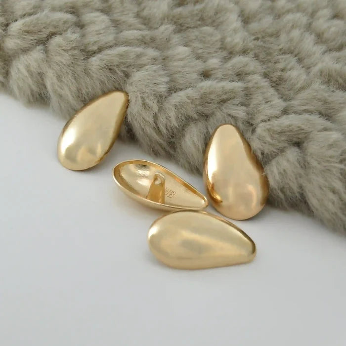 Bean Shaped Shank Metal Buttons | 33mm(52L)