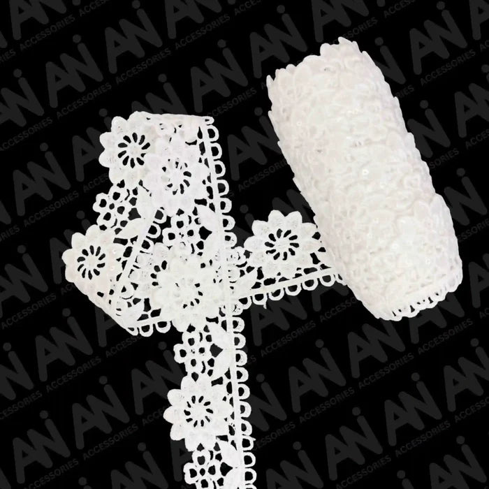 Beautiful Floral leaves Lace Trim | 2 Meter